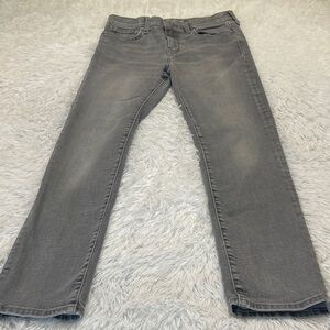 Old Navy 360 STRETCH BOYS SIZE 14 SLIM  Charcoal Straight Jeans
